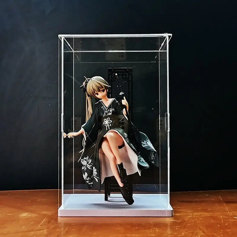 

75 Size White Transparent Acrylic Display Case Open Storage Case Handcrafted Model Blind Box Toy Collection Display Case