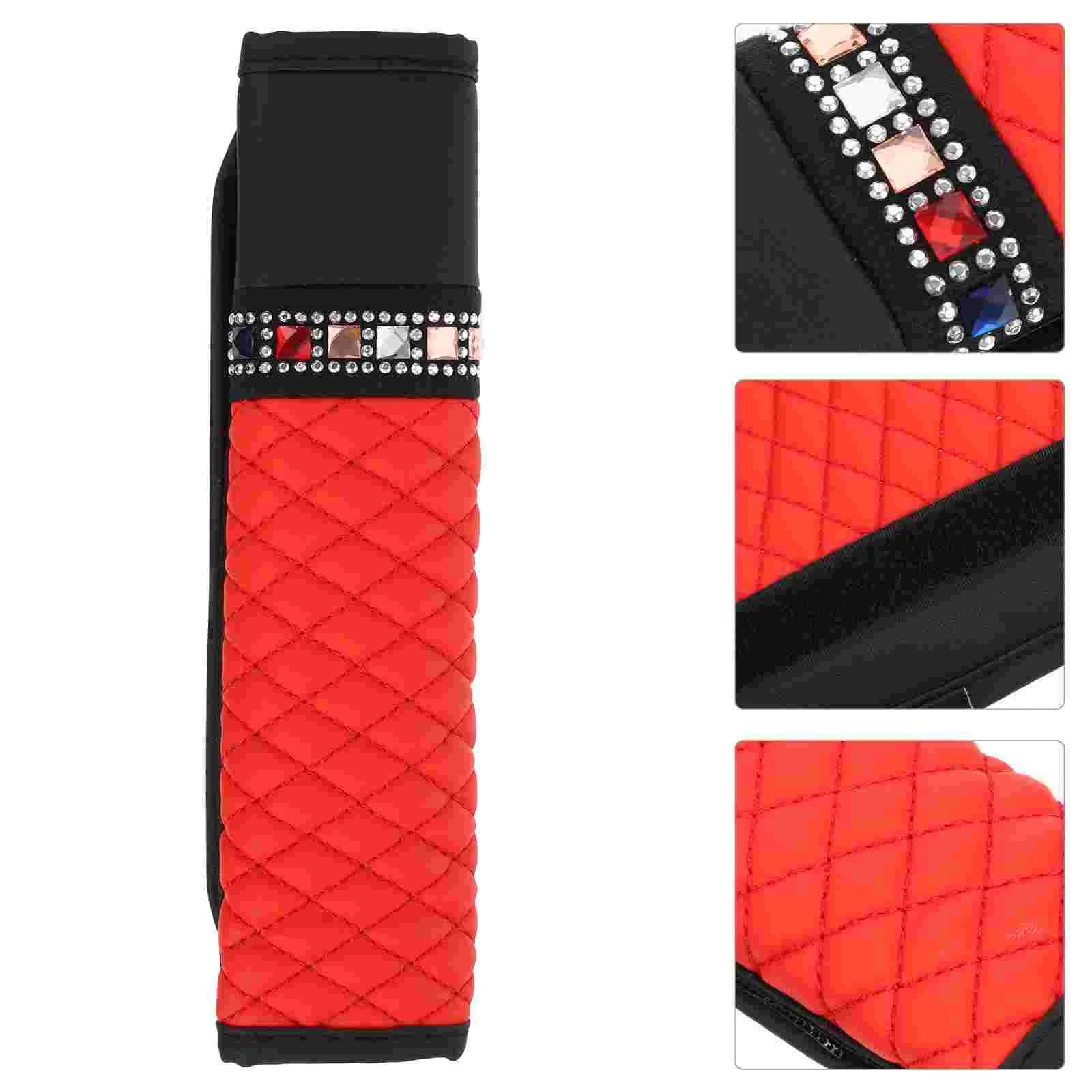 

1pc Rhinestone Car Seat Belt Cover Car Seat Shoulder Pad Car Safety Strap Pad