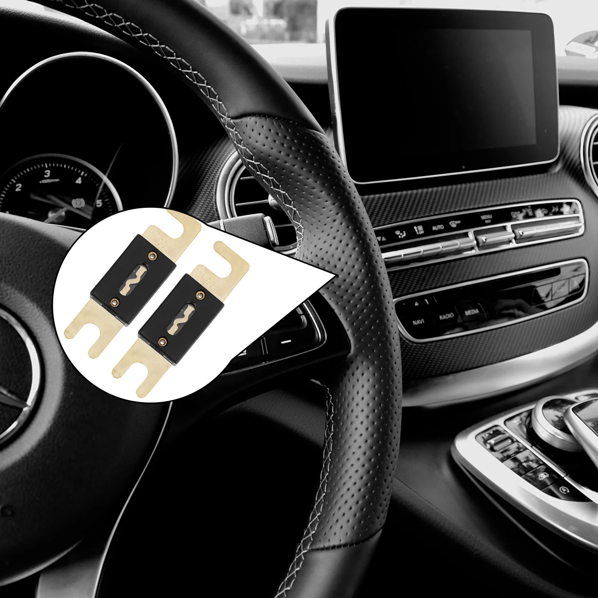 

5pcs 100A Gold Plated Fuse Inline Fuse ANL Fuse for Car Audio Video System