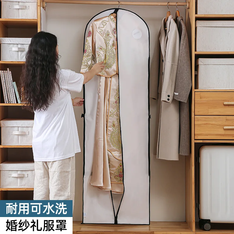 

Wedding Bridal Drehite Waterproof Dustproof Cover Non-woven Craftss Robe Garment Clothes Storage Protective Bag Case W
