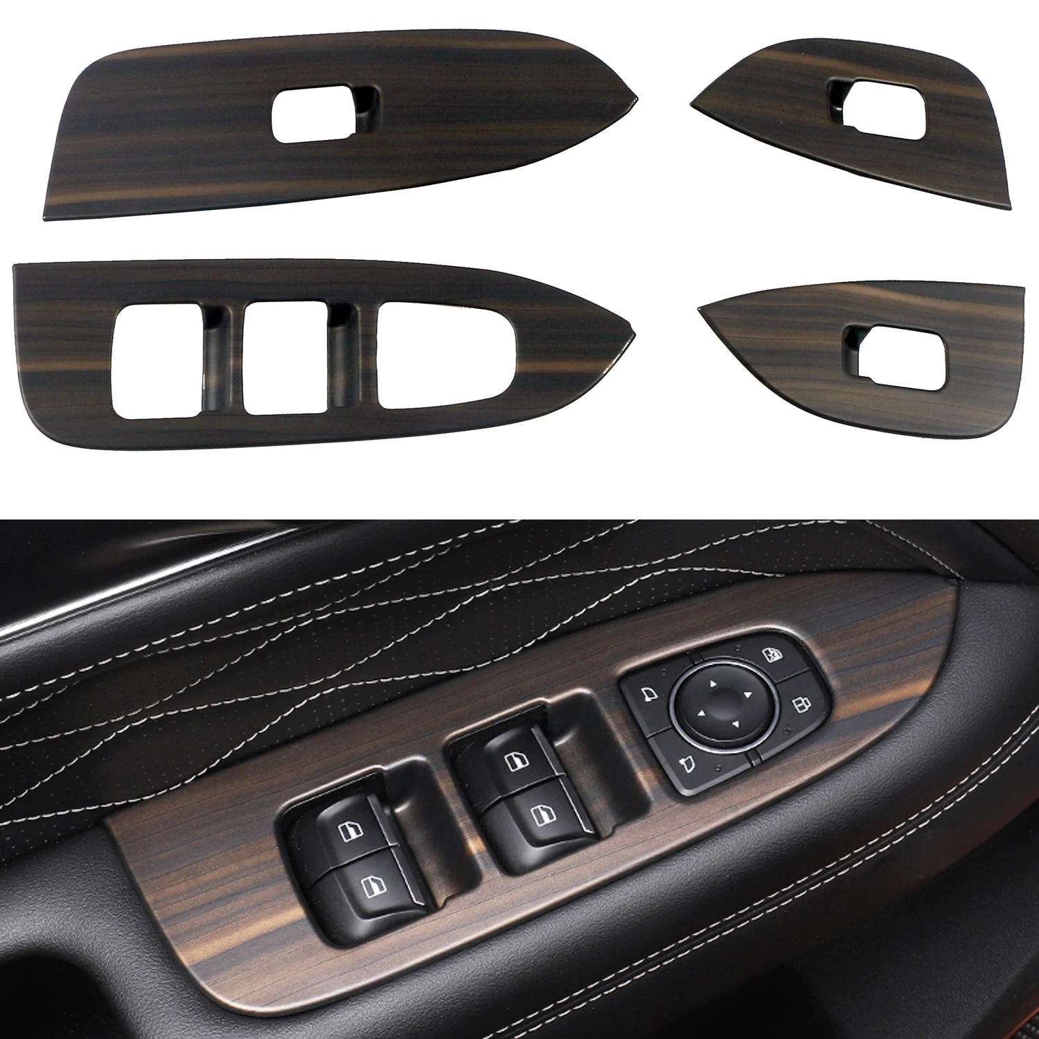 

Подходит только для LHD! 4 шт., автомобильные аксессуары для GWM Tank 300 2020 2021 2022 2023 2024 ABS