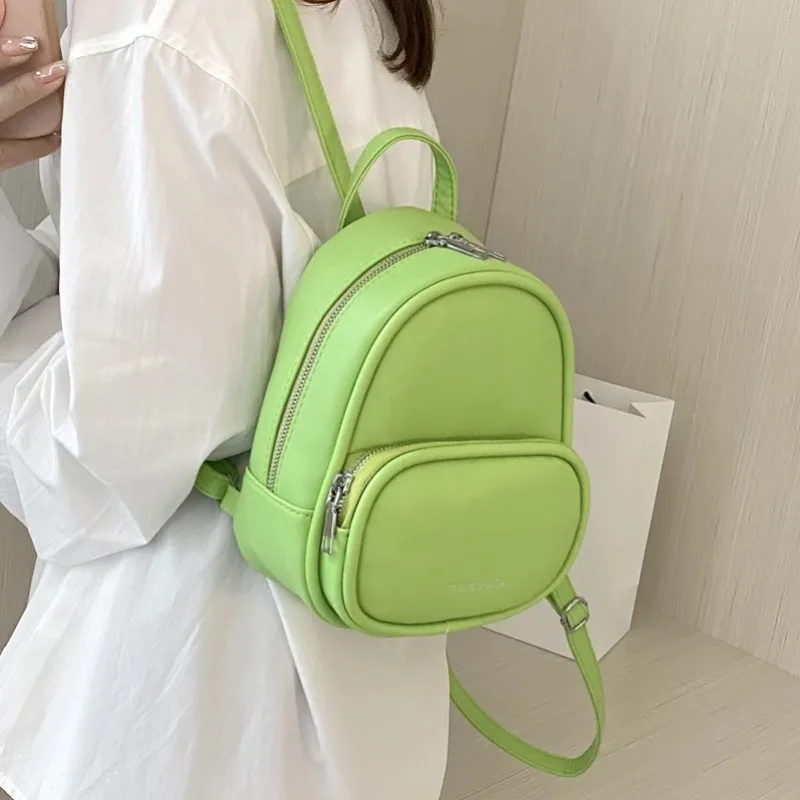 

Women's Bag Backpack New Small Square Bags Shoulder Bag Candy Color Bag Fashion Travel Small Backpacks Cute Backpack