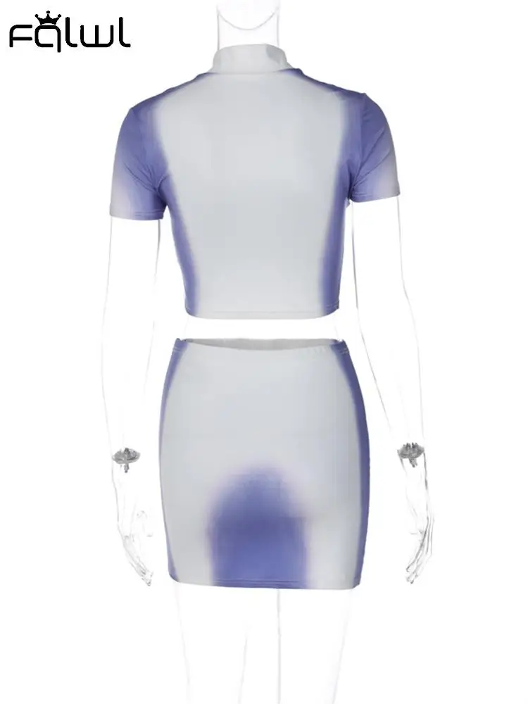 Женский облегающий комплект из двух предметов короткий топ с коротким рукавом и