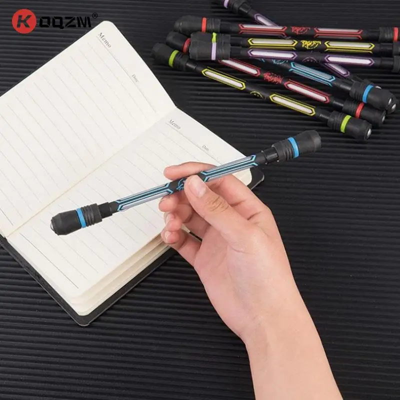 

1PC Smooth Surface Spinning Gaming Pen Anti-drop Spinning Rotation Pen For Fluent Pen For Kids Writing 0.5 With Head Random Sent