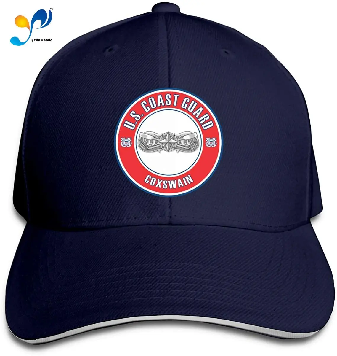 

US Coast Guard Coxswain Men Cotton Classic Baseball Cap Adjustable Size