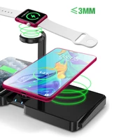 fast wireless charger 4 in 1 wireless charging stand for mobile phone watch earphone
