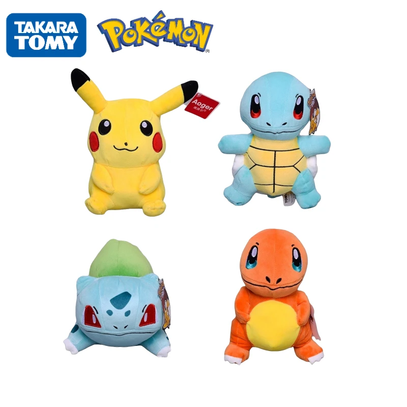 

20cm Pokemon Plush Figure Pikachu Squirtle Bulbasaur Charmander Cartoon Anime Plush Stuffed Toys Birthday Gifts for Kids