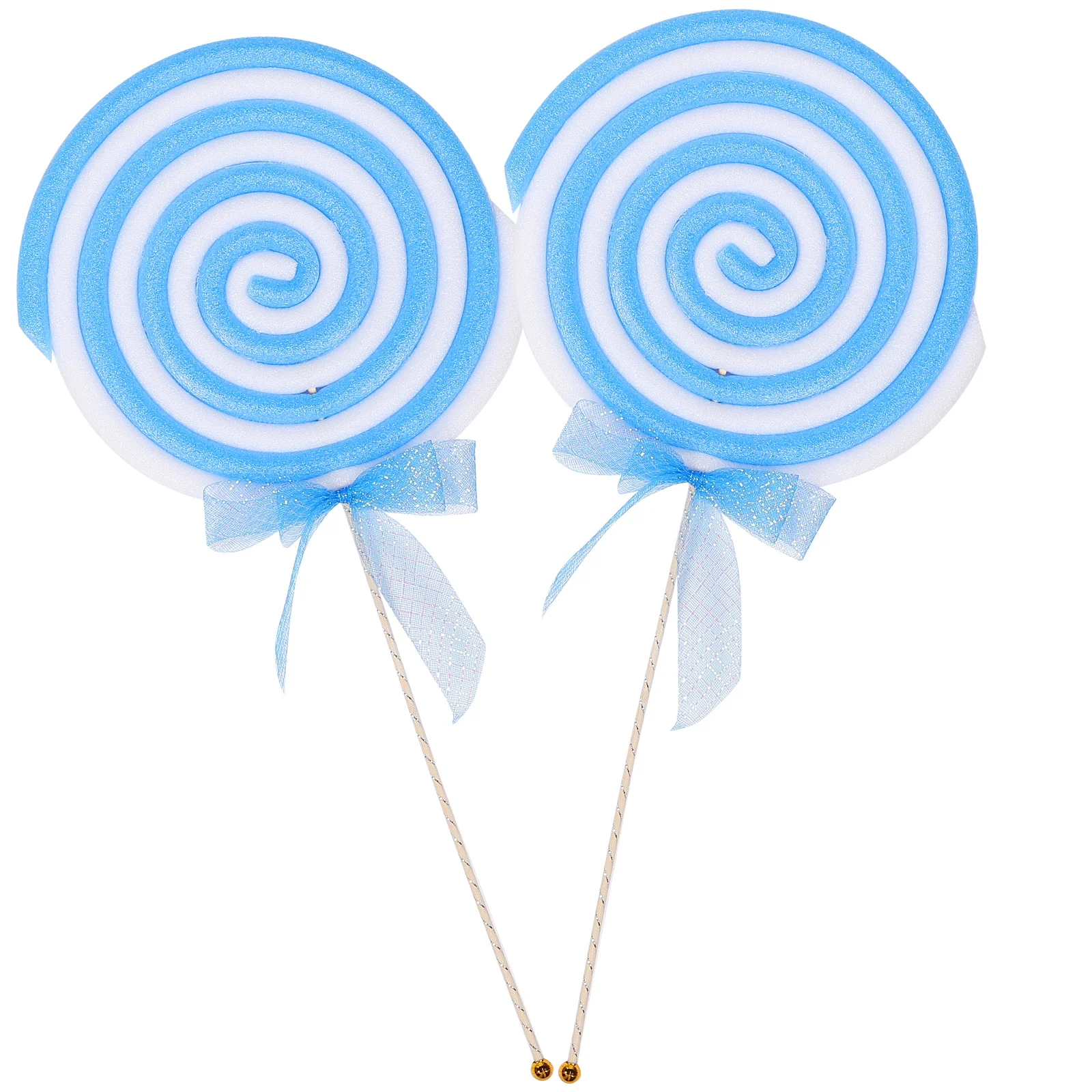 

2 Pcs Lollipop Photo Theme Prop Adornment Creative Candy Shaped Scene Ornaments Lollipops Plastic Fake Food Child