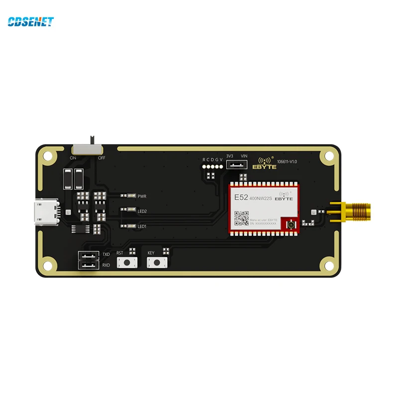 

Комплект тестовой платы Φ для 433 МГц 470 МГц Lora Mesh Module CDSENET E52-400NW22S-TB 22 дБм на большие расстояния 2,5 км