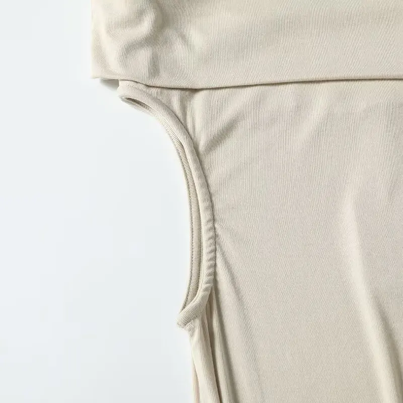 Maxdutti Летняя мода элегантная базовая с коротким рукавом 2024 французский