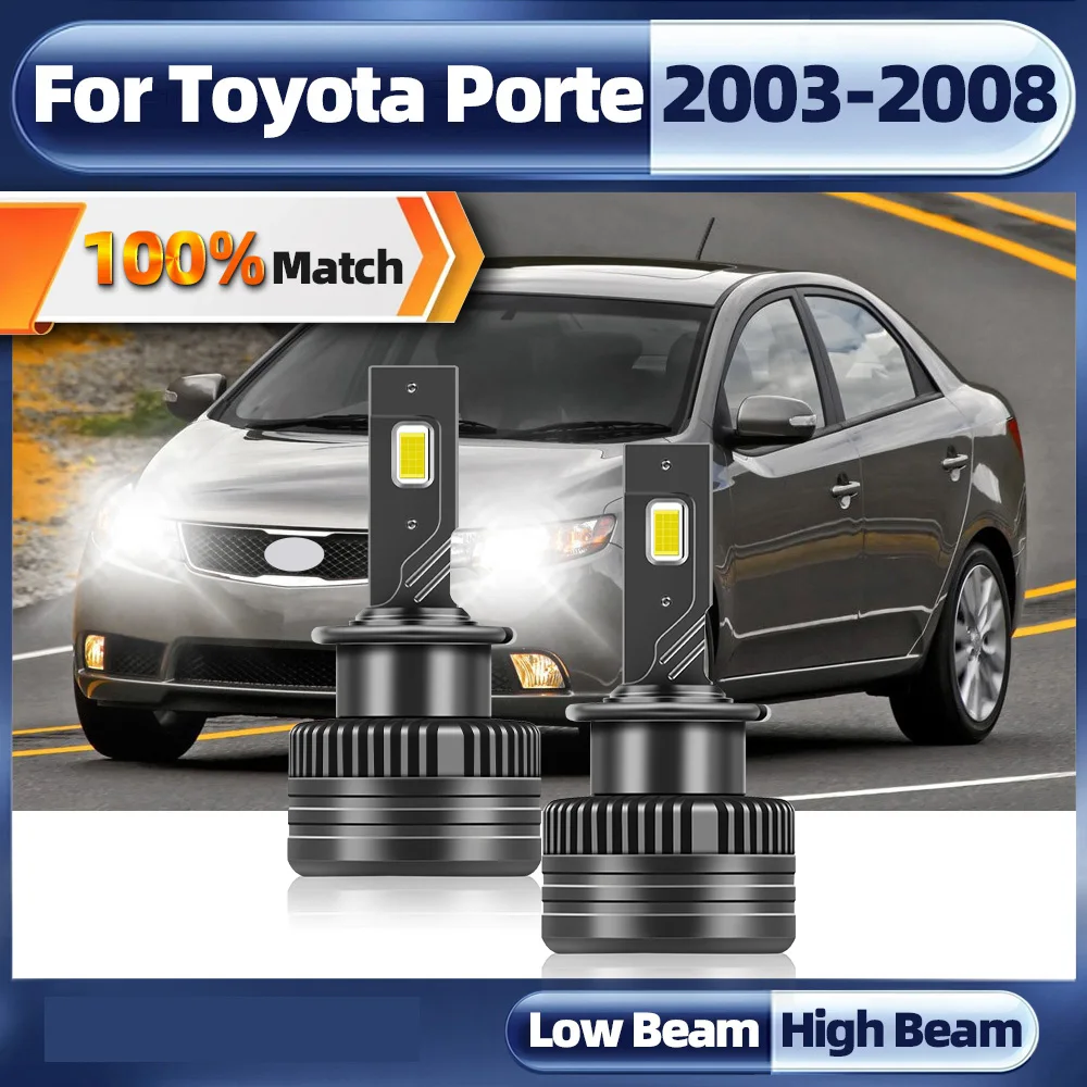 

Super Bright 60000LM Canbus Car LED Headlight Bulbs D4R Auto Light Plug&Play For Toyota Porte 2003 2004 2005 2006 2007 2008