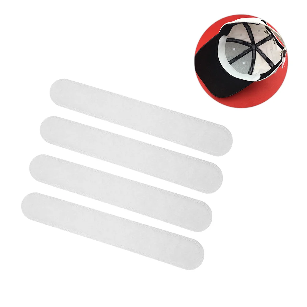 

20pcs Baseball Cap For Women Sweat Liner Cap Protection Reducer Strip Absorbent Quick- Collar Protector Sweat Pads