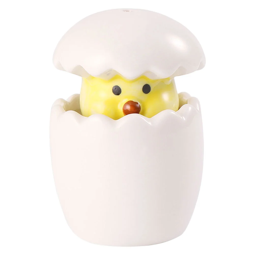 

Seasoning Condiment Ceramic Salt Bottle Container Jar Kitchen Sugar Storage Pepper Jars Boxes Bowls Pots Chick Figurine Shaker