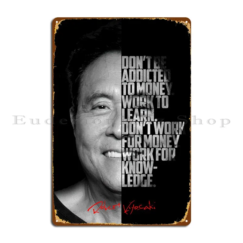 Металлический плакат Роберт киосаки, ржавый паб, паб, персонализированный классический оловянный плакат