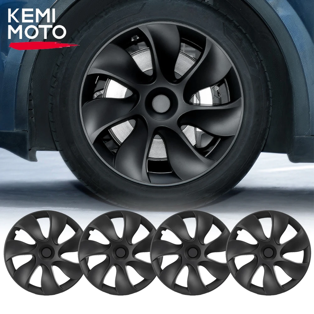 

4PCS for Tesla Model Y 19 Inch Hub Cap Car Replacement Wheel Cap Automobile Hubcap Full Cover Accessories 2018-2022 2021 2020