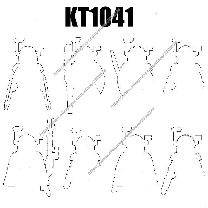 KT1041 Фигурки Аксессуары для фильмов Строительные блоки Кирпичи игрушки XP310 XP311 XP312