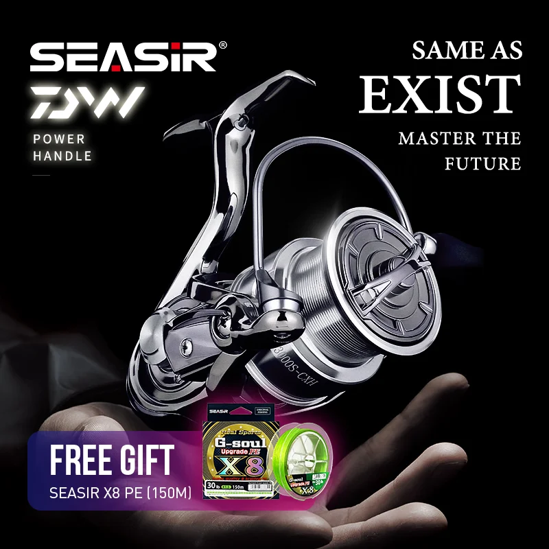 SEASIR DW POWER HANDLE Metal Exsit'Same High Quality Spinning Reel Drag 16KG  10+1BB 6.3:1 Gear Ratio Saltwater Fishing Tackle