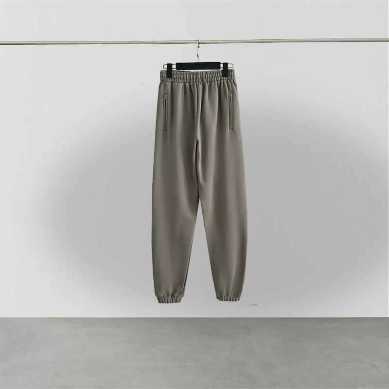 Высококачественные модные фирменные спортивные брюки Kanye West 100% хлопок