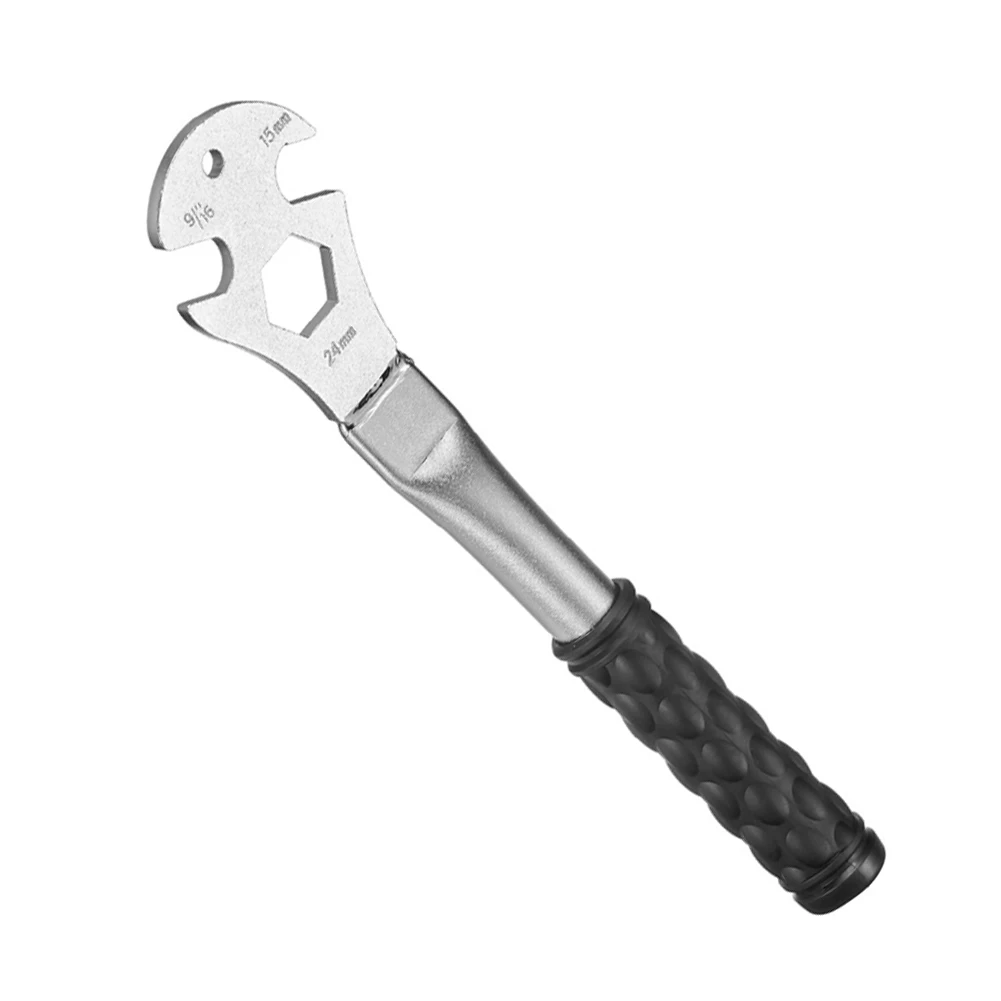 Repair Tools Foot Pedal Wrench Spanner 15mm Accessories Alloy Steel Bicycle Cycling Parts Disassembly Long Handle