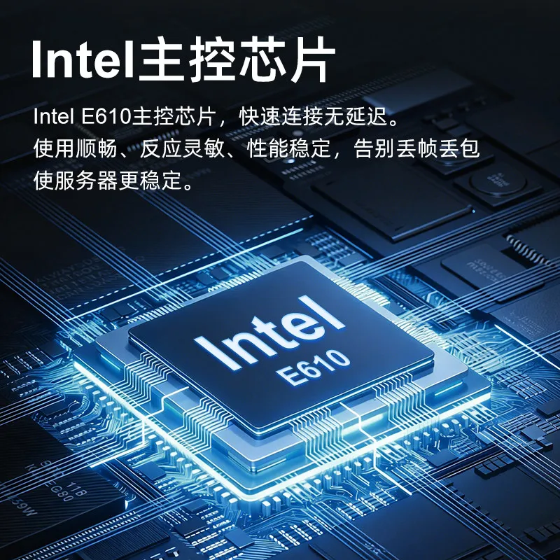 Фото Сетевая карта с двумя портами Intel PCIe 4.0 x 40,000 Мбит/с на базе чипа Intel E610 №2