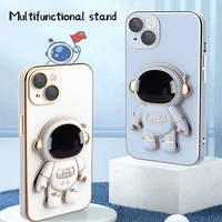 3d spaceman for iphone case multi function bracket phone case for iphone 13 12 11 pro x xs xr 7 8 plus max lens protection shell