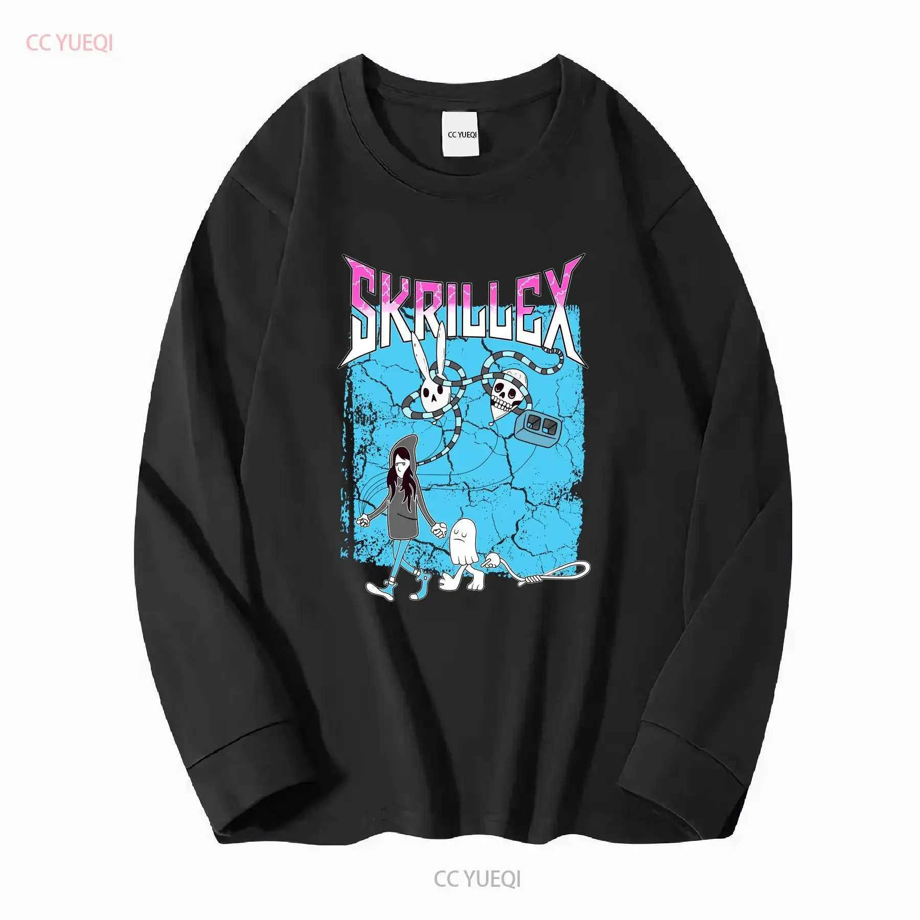 Фото Skrillex Gost Vs Sonny Футболка Sz S Emobug с длинными или короткими рукавами винтажная стираная мягкая слегка удобная дизайнерская одежда №3