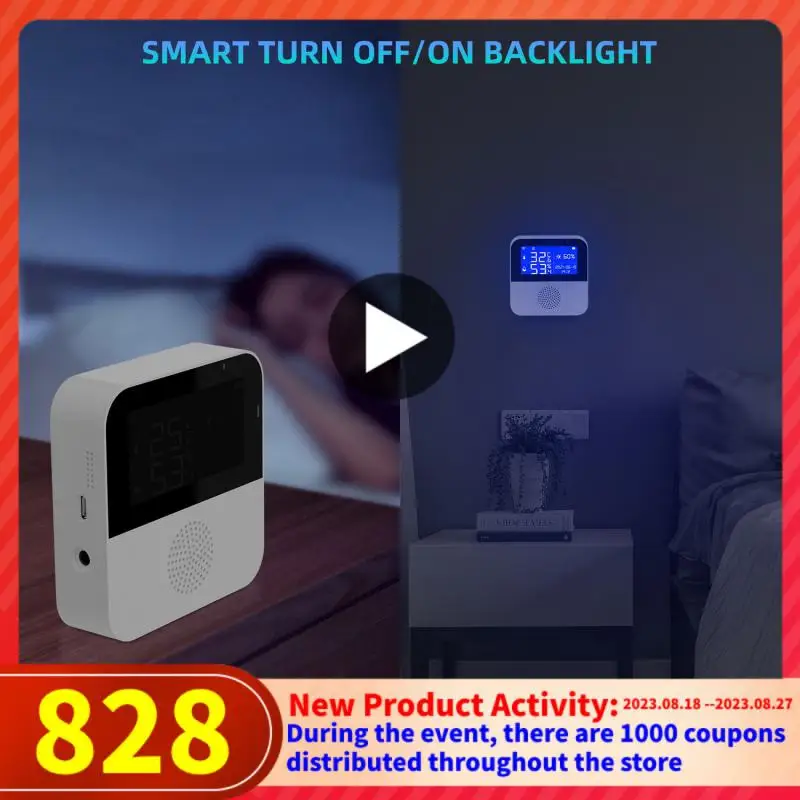 

Датчик влажности и температуры Tuya с Wi-Fi и ЖК-дисплеем