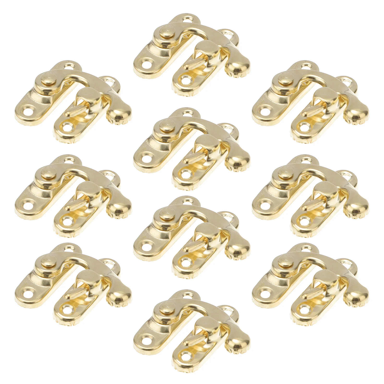 

Hasp Lock Box Hook Vintage Clasp Toggle Swing Buckle Arm Jewelry Right Mini Catch Clamp Wooden Case Left Decorative Horn Wood