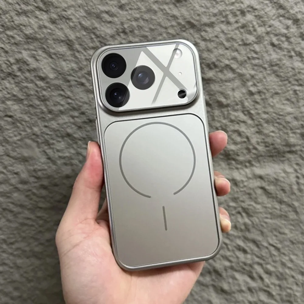 Фото Роскошный матовый чехол для телефона Magsafe для iPhone 17, 13, 16, 15, 14 Pro Max, 17 Pro, защитные чехлы для объектива, магнитная задняя Чехлы, чехол на айфон 17 15 №5