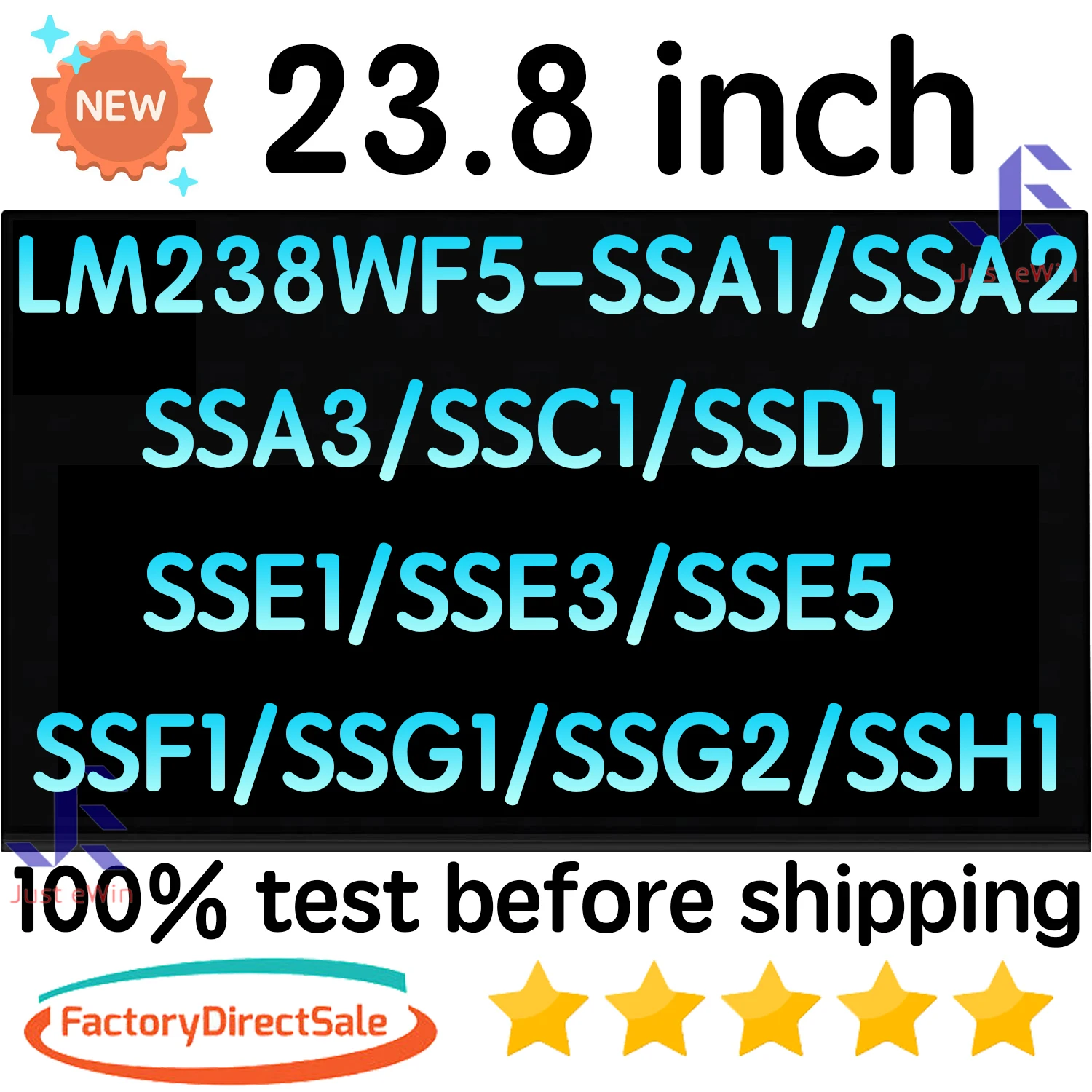 Новый ЖК-экран 23,8 дюйма, дисплей LM238WF5 SSA1 SSA2 SSA3 SSC1 SSD1 SSE1 SSE3 SSE5 SSF1 SSG1 SSG2 SSH1 In Cell Touch