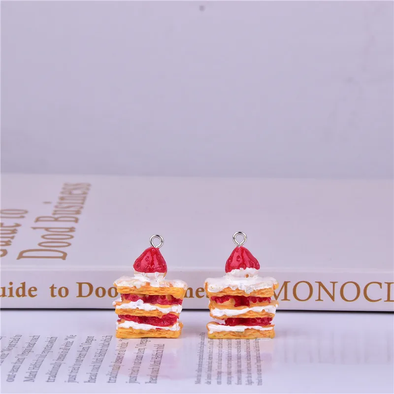 

10 шт. резиновые трехмерные подвески в виде клубники, медведя, треугольника, торта, подвески, серьги, ожерелье, «сделай сам», ювелирные аксессуары