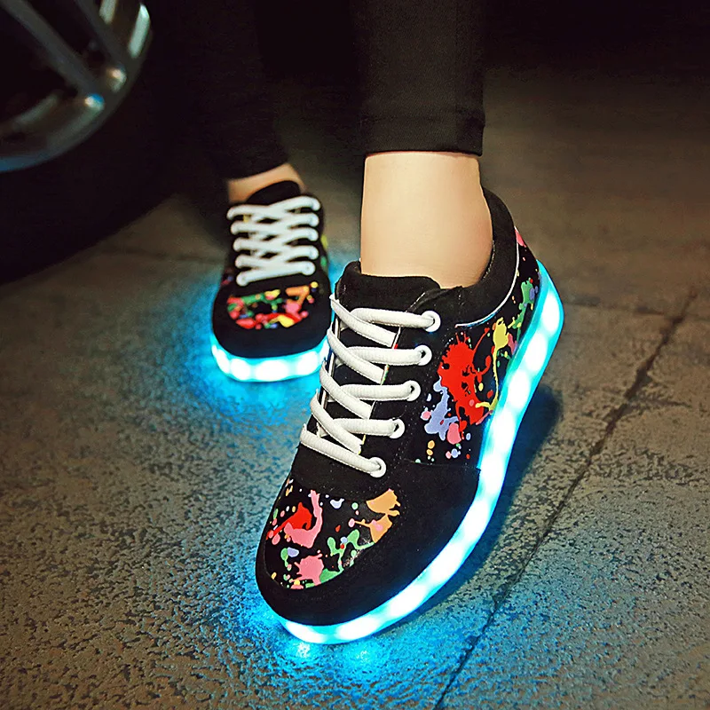 

Luminous Sneakers with Backlight Glowing Women Sneakers with Glowing Soles for Girls Light Up Shoes zapatillas tenis infantil