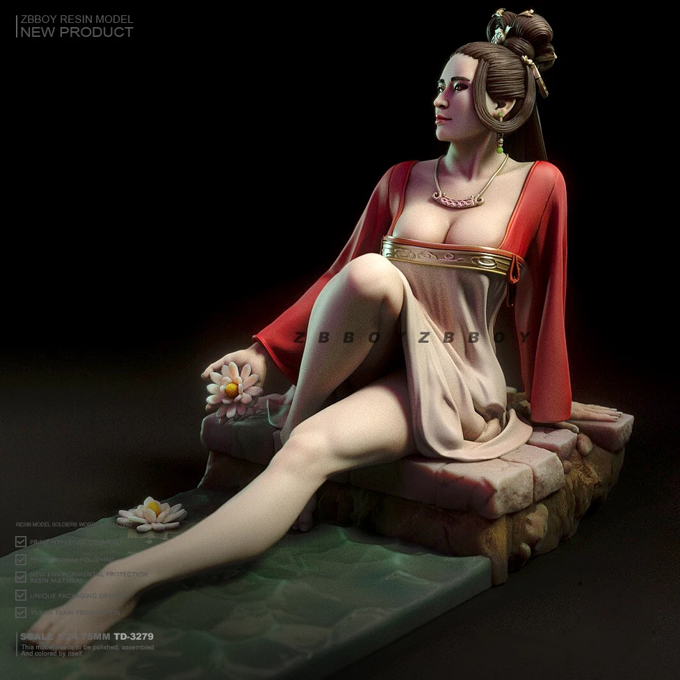 

1/24 набор моделей из смолы, красивая бесцветная и самособранная фотография