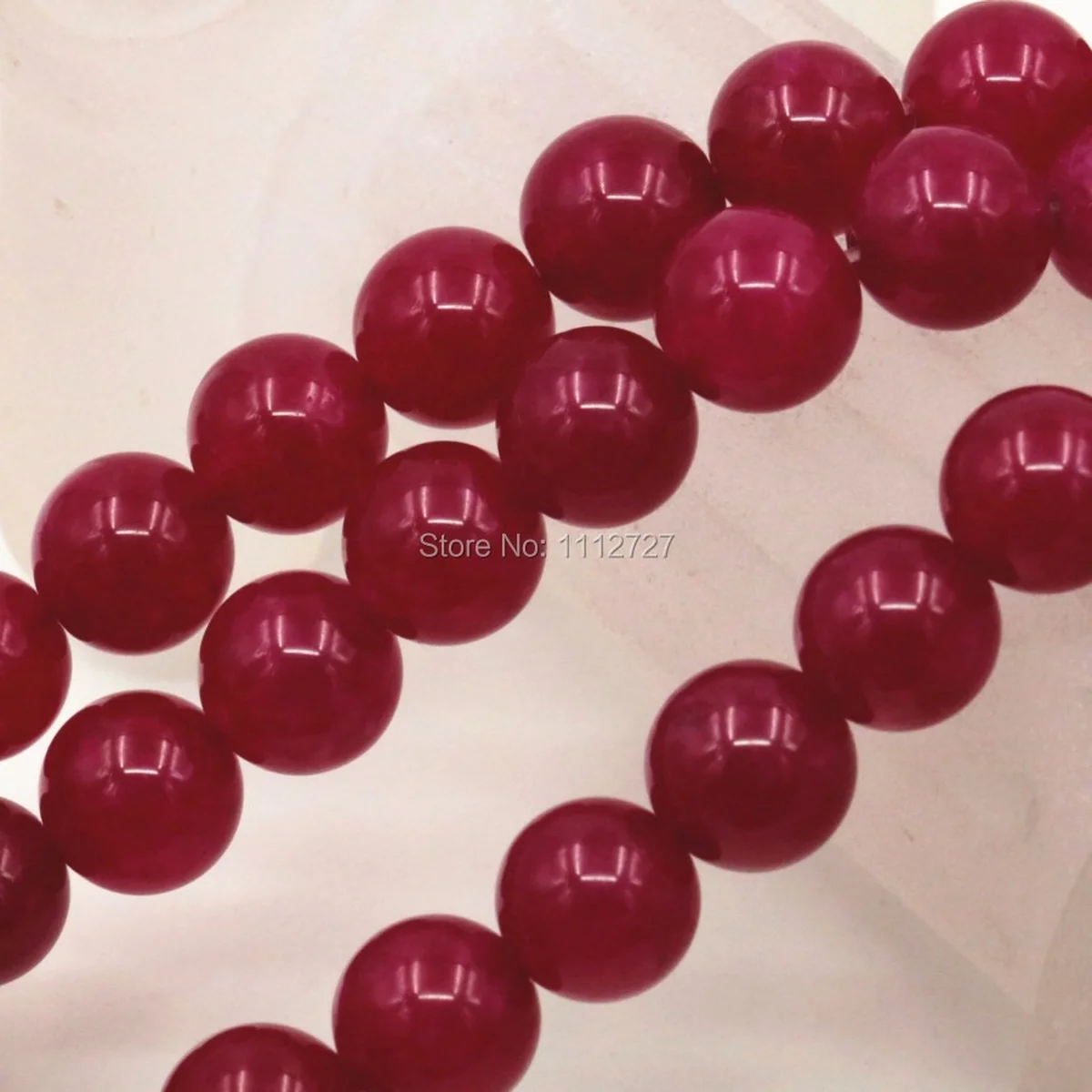

6/8/10mm Ornaments Red Jade Chalcedony Stone Loose Beads DIY Round Jewelry Making 15inch Women Girls Christmas Gifts Fitting