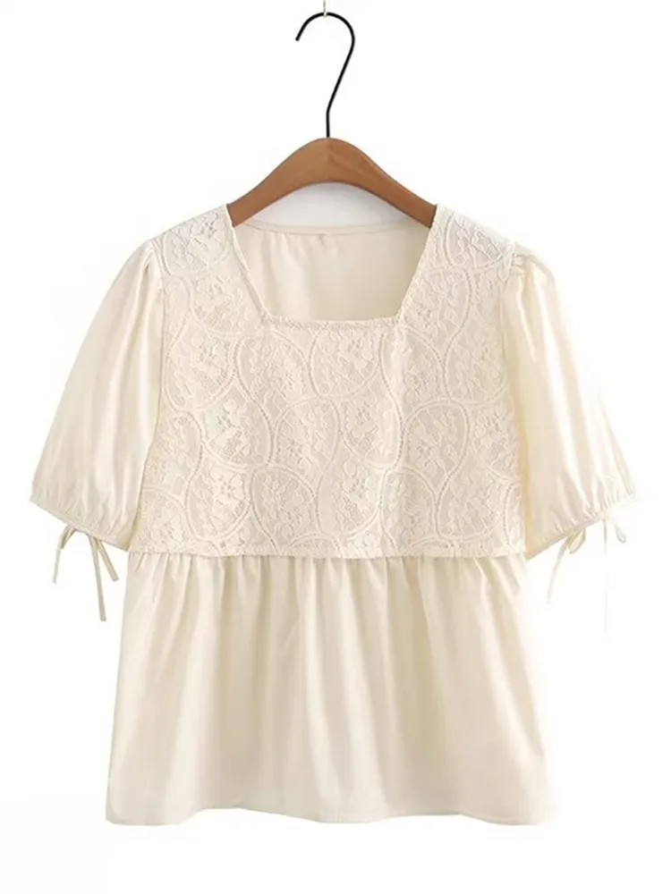 Женская одежда больших размеров Футболка с короткими рукавами Передняя часть