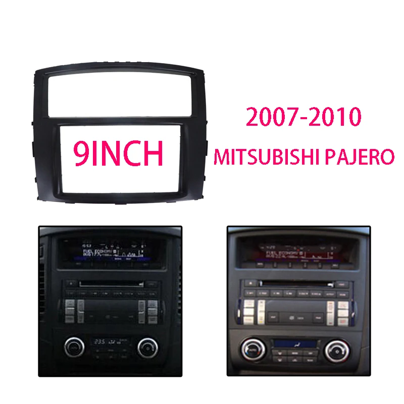 Автомобильный радиоприемник 9 дюймов облицовка для Mitsubishi Pajero 2007-2010 2 Din DVD