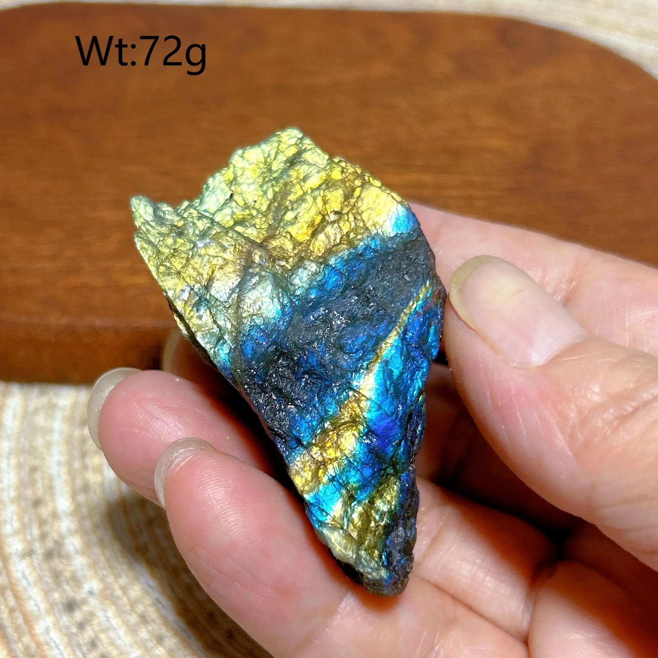 

Синий лабрадорит, натуральный кристалл