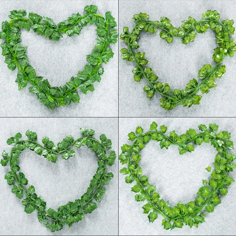 Искусственные растения искусственные зеленые листья плюща полоски