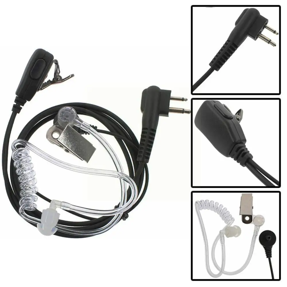

For Xtn Xv Ax Series Radio 2pcs 2-pin Mic Ptt Earpiece Headset For Cb Radio Cp88 Cp040 Cp100 For Walkie T K6u7