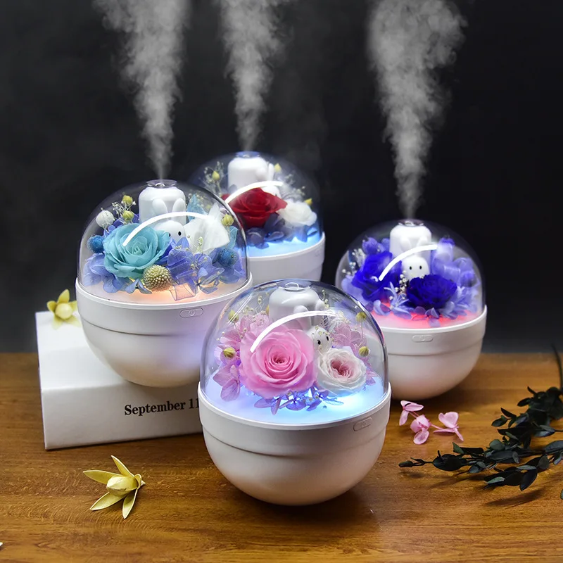 

New Creative Eternal Rose Aroma Diffuser for Mother’s Day Girlfriend Mom Christmas Valentines Birthday Party Present Gift 2023