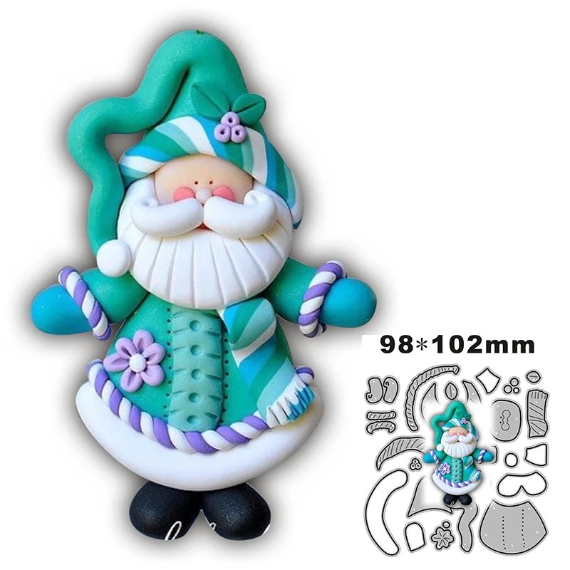 Новый Рождественский снеговик украшение ремесло тиснение пресс-форма 2022