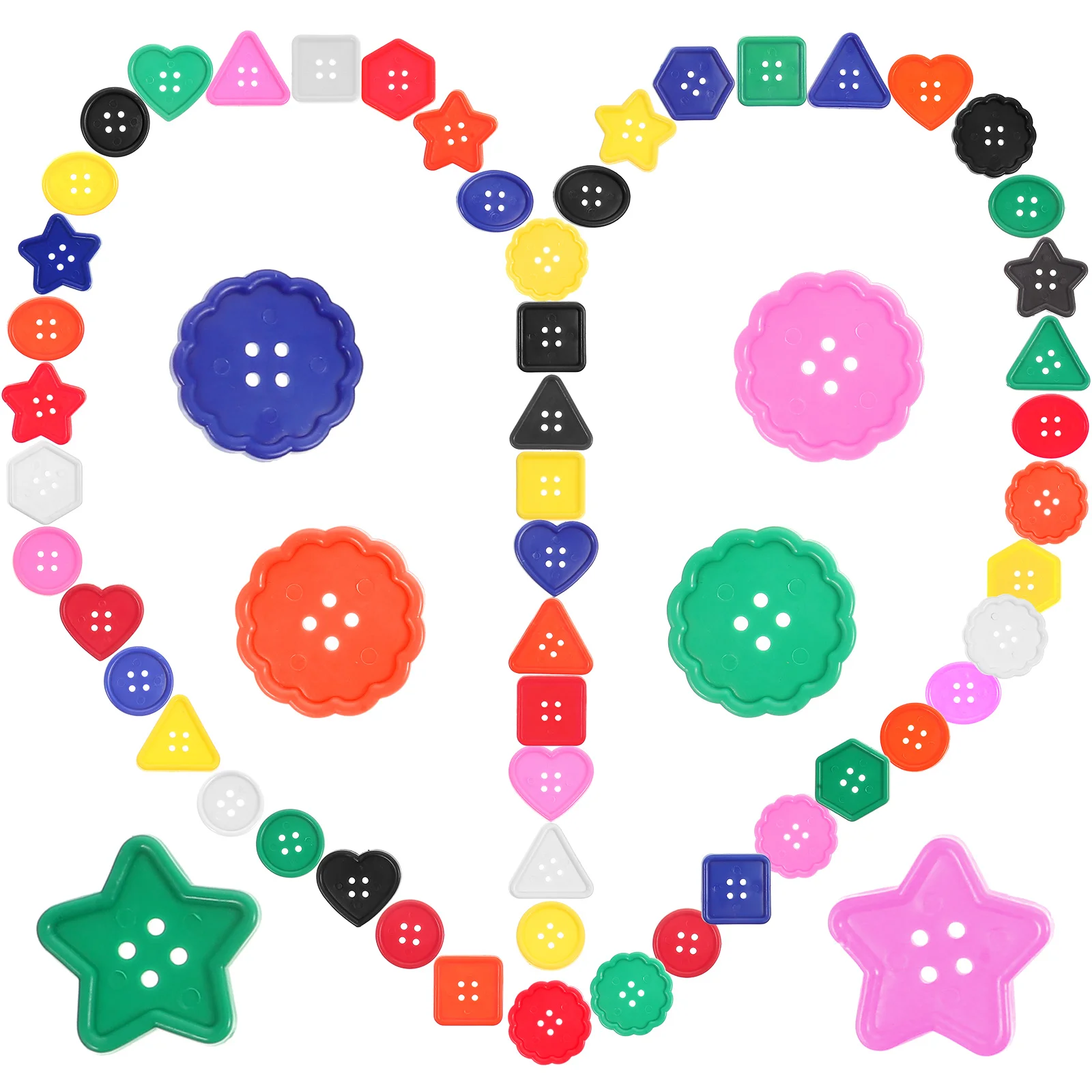 

Buttons Button Clothes Beadspacer Scatter Table Fastener Sweater Vintage Baby Star Coloredbulk Round Painting Colorful Craft