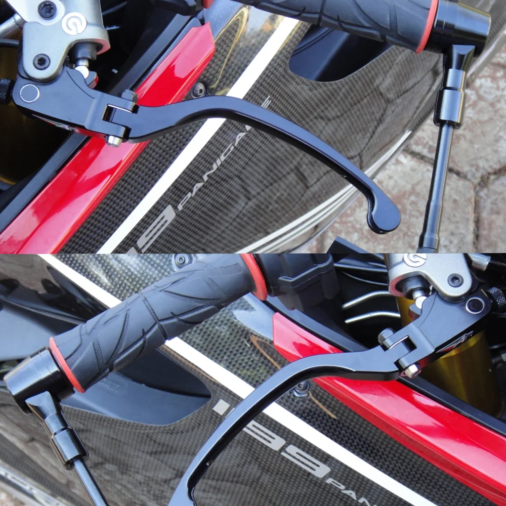Фото Для DUCATI Panigale/Streetfighter V4/S V2 2020-2025 Billet Racing Регулируемый тормозной рычаг сцепления Передние складные ручки управления №2