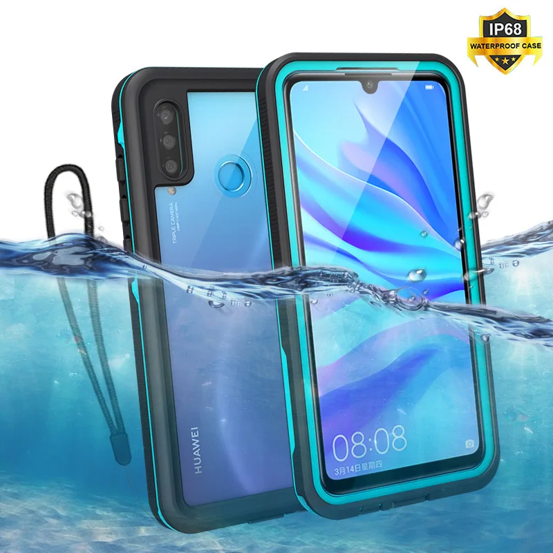 

For Huawei P40 Pro Waterproof Sealed Case IP68 Diving Swim Proof Dustproof Cases for Huawei P30 P30Pro Outdoor Sport Cover