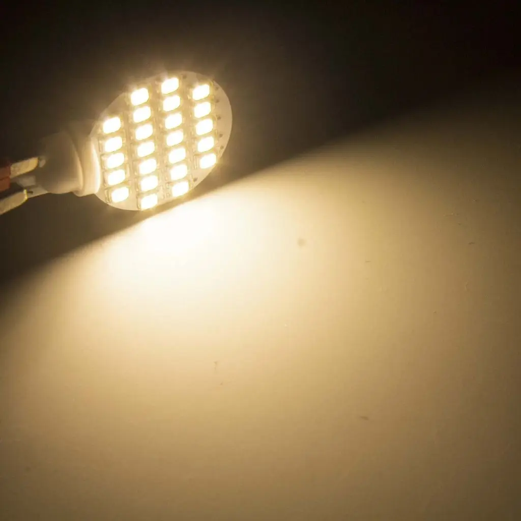 10 супер ярких 4 8 Вт теплых белых T10 1210 автомобильных клиновых светодиодных