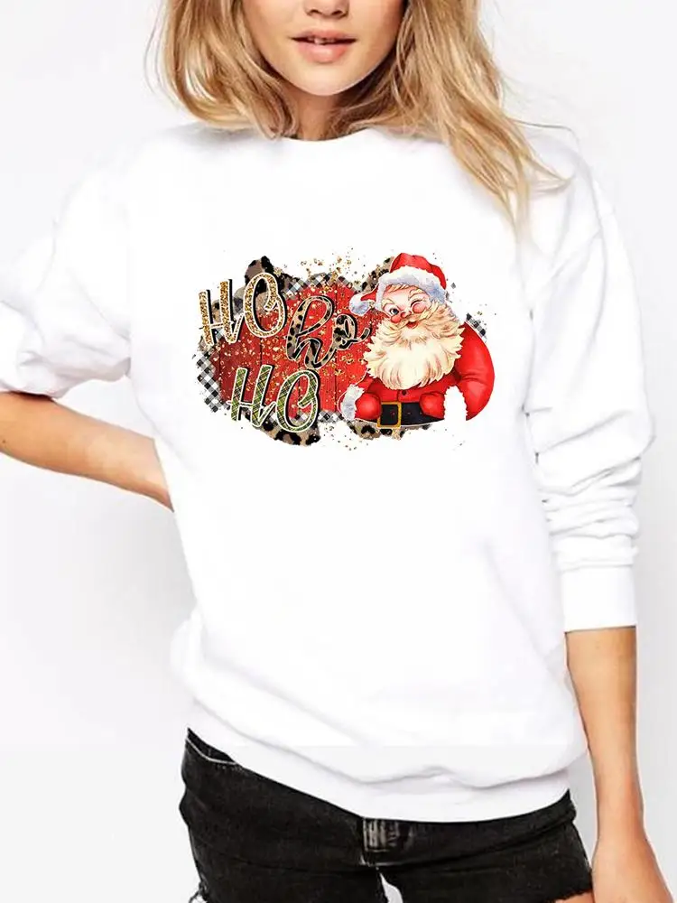 

Women Santa Clause 90s Trend Lovely Graphic Sweatshirts Holiday Merry Christmas Fashion Clothing Casual Female Print Pullovers