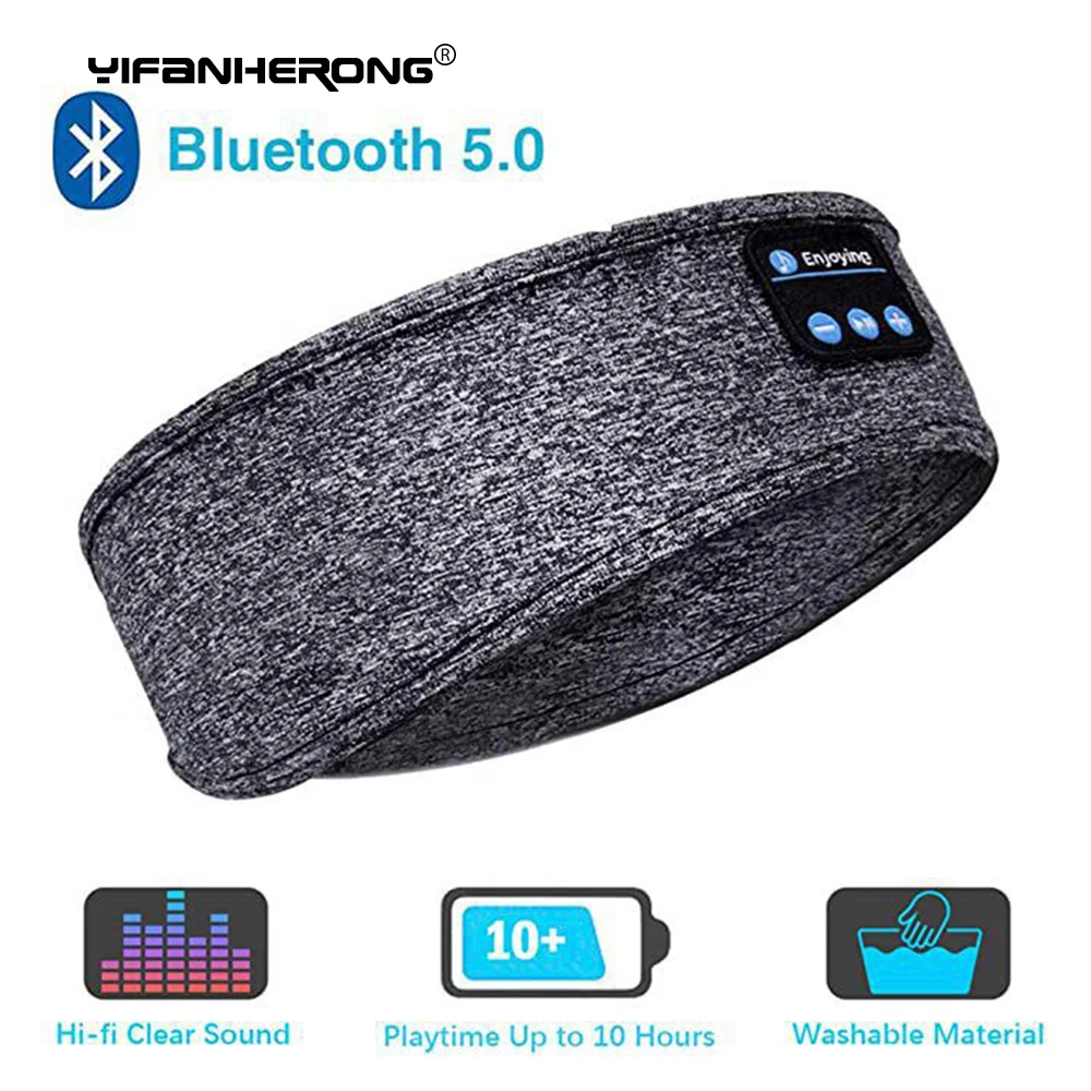 Bluetooth-наушники для сна спортивная повязка на голову тонкие мягкие эластичные
