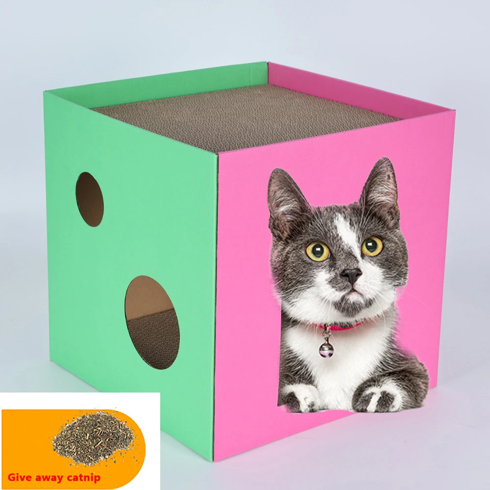 

Summer Breathable Corrugated Paper Cat Room Wear-Resistant Cat Scratching Board All-In-One Kitten Toy Cat Supplies