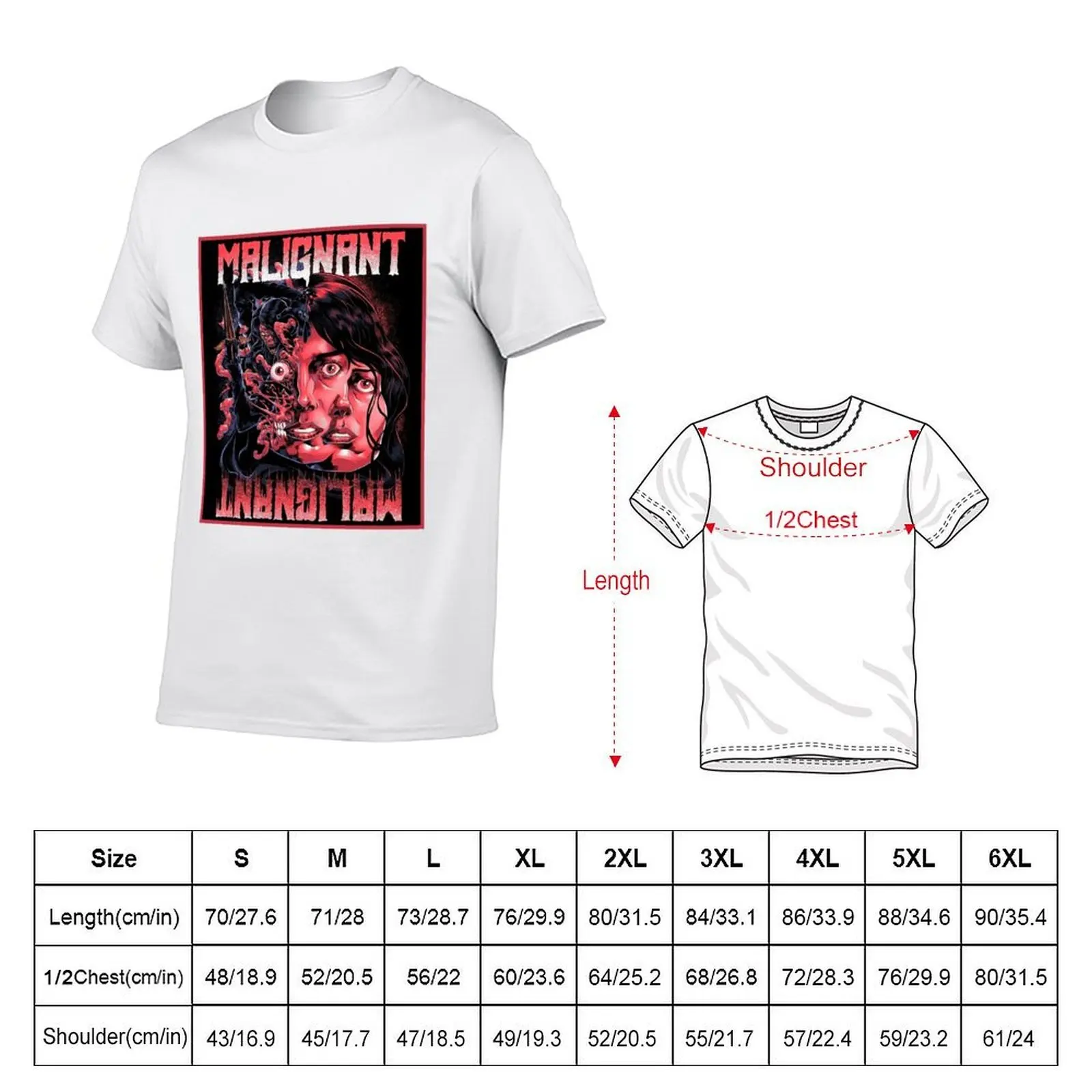 Фото Футболка Malignant- Fan art gidfts, хлопковые футболки, мужская футболка из 100% мужчины, мужская дизайнерская футболка №2