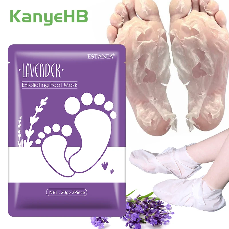 

2Pcs=1Pair Foot Masks Exfoliating Pedicure Socks Remove Dead Skin Relief Foot Heel Skin Rough Peeling Mask For Foot Spa H106